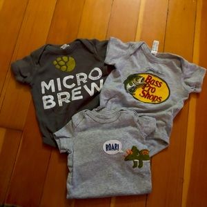 9 piece 3-6 months boys fashion onesies